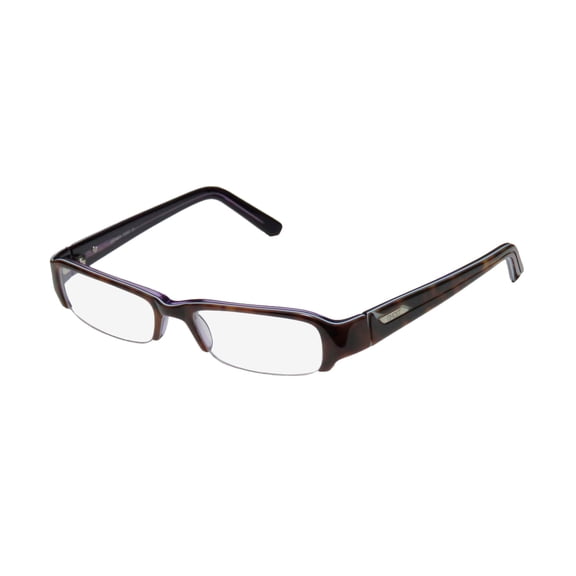 NEW GHOST IMOGEN WOMENS/LADIES DESIGNER HALF-RIM TORTOISE / BLUE / PURPLE COMFORTABLE LIGHT WEIGHT STYLISH FRAME DEMO LENSES 50-17-0 EYEGLASSES/EYEWEAR