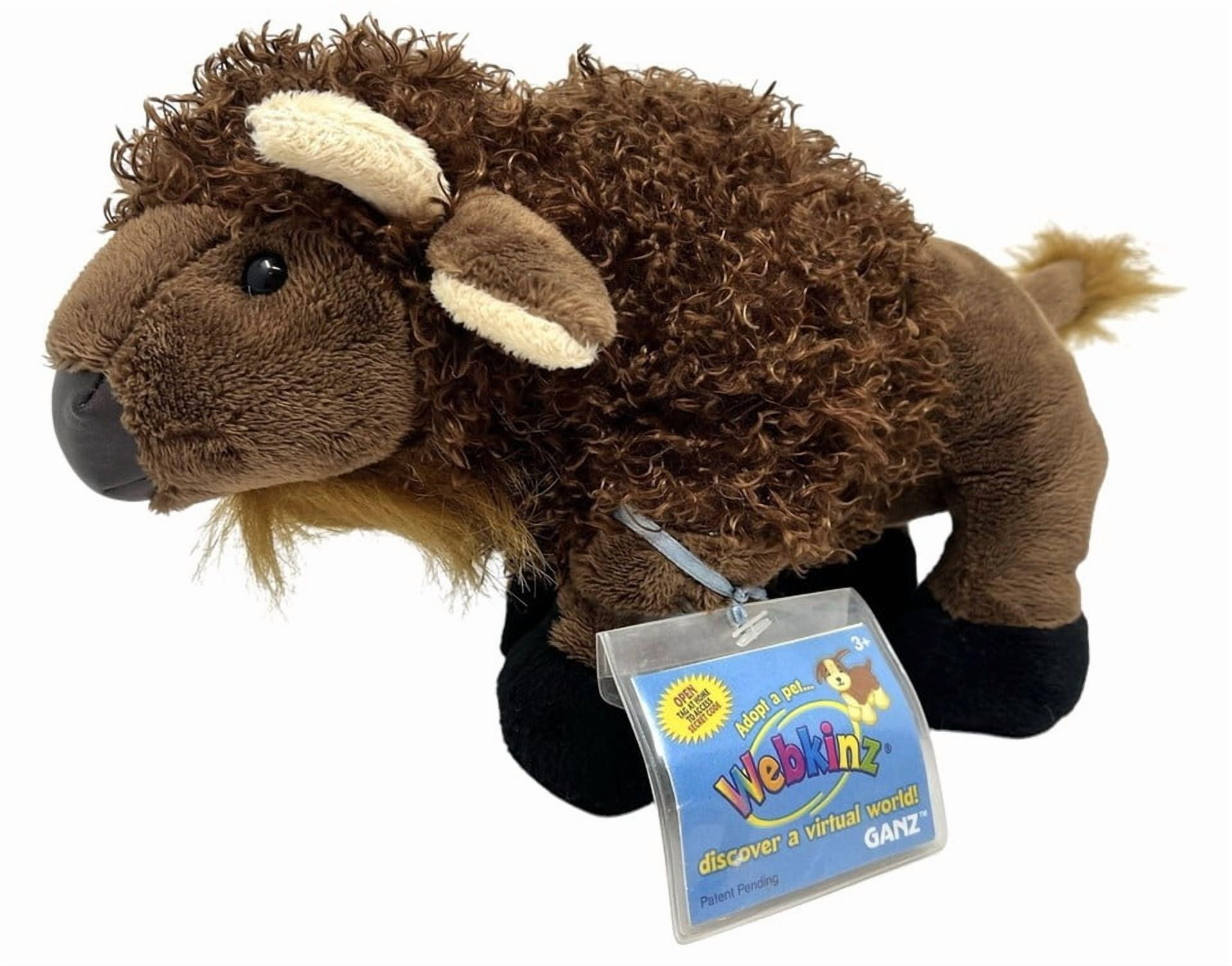 NEW Ganz Webkinz - Buffalo Plush Animal Retired (WITH WEBKINZ
