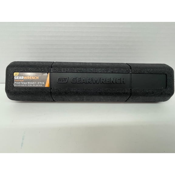 NEW GearWrench 3/8" Fixed Head Preset Torque Wrench 7-37 FT-lb 85162 Hand Tool
