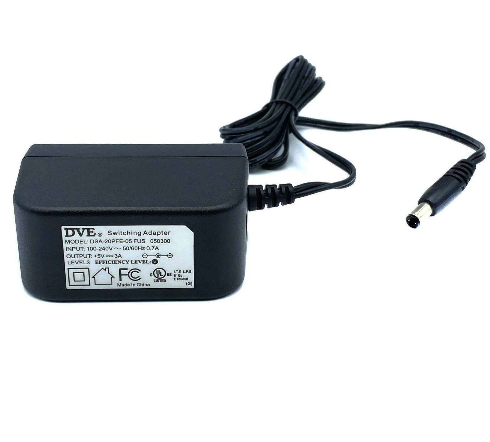 NEW Genuine 15W DVE Switching Adapter 5V 3A Model DSA-20PFE-05 FUS ...