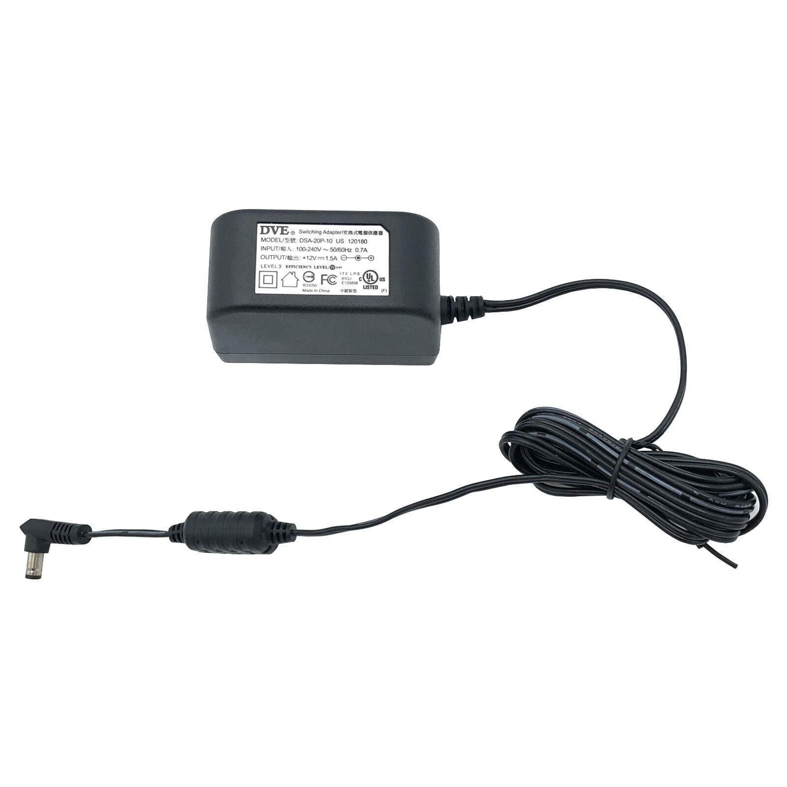 NEW Genuine 18W DVE AC DC Wall Switching Adapter 12V 1.5A Model DSA-20P ...