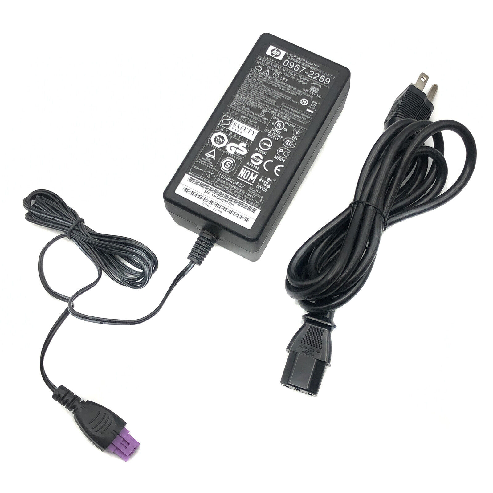 Vhbw Alimentatore Compatibile Con HP Photosmart – 32V 1.56A, Cavo 200cm, Sostituisce 0950-4476