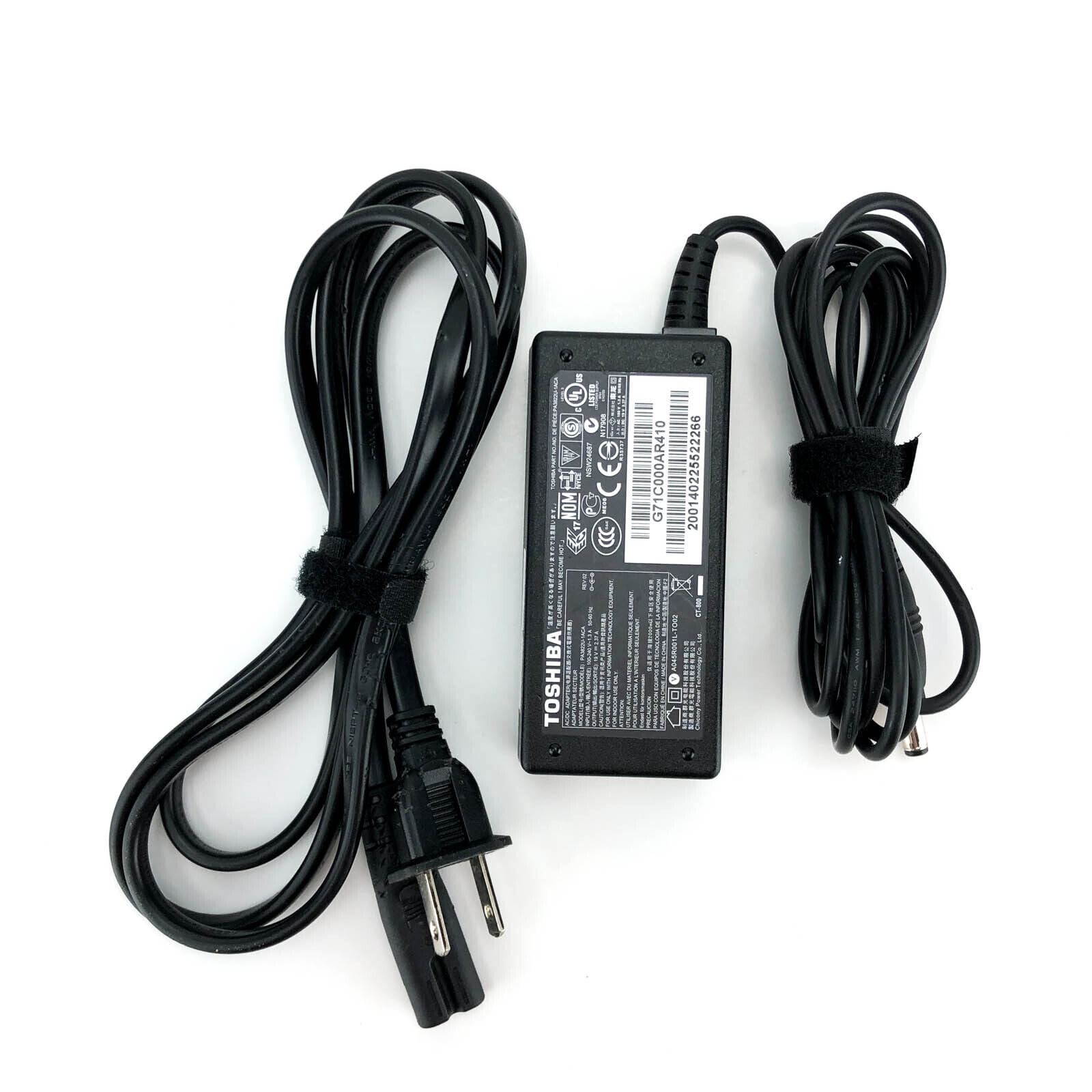 Toshiba PA5177U-1ACA Power Adapter 19V supply laptop AC Supply 