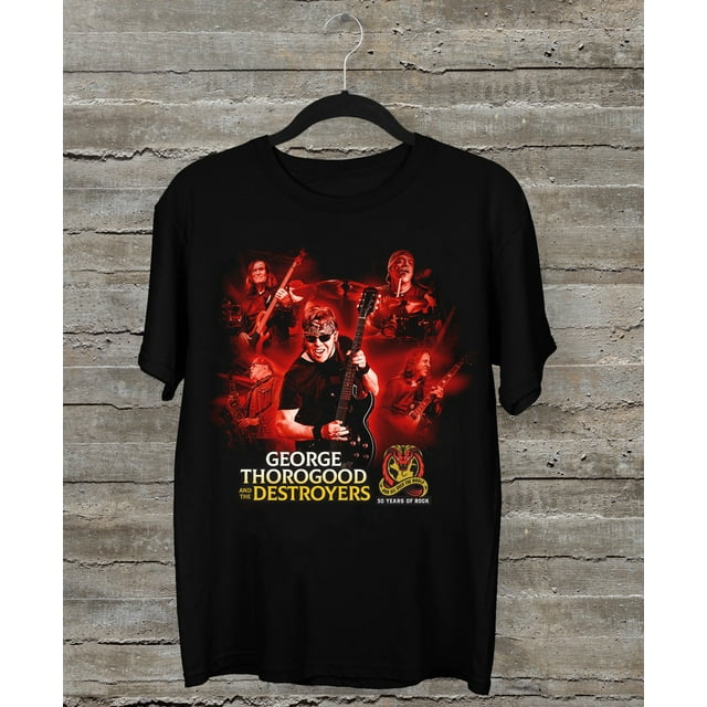 NEW George Thorogood & The Destroyers 2024 tour Black All Size Shirt ...