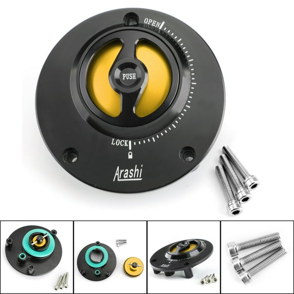 NEW Gold Fuel Gas Tank Cap Fit for Yamaha YZF R1 R1M 04-17 YZF R6 03-16