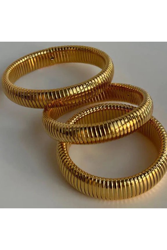 NEW Goldie Stretch Bangle, Slip Into Shine Effortless Glam with a Stretch 3-Pack