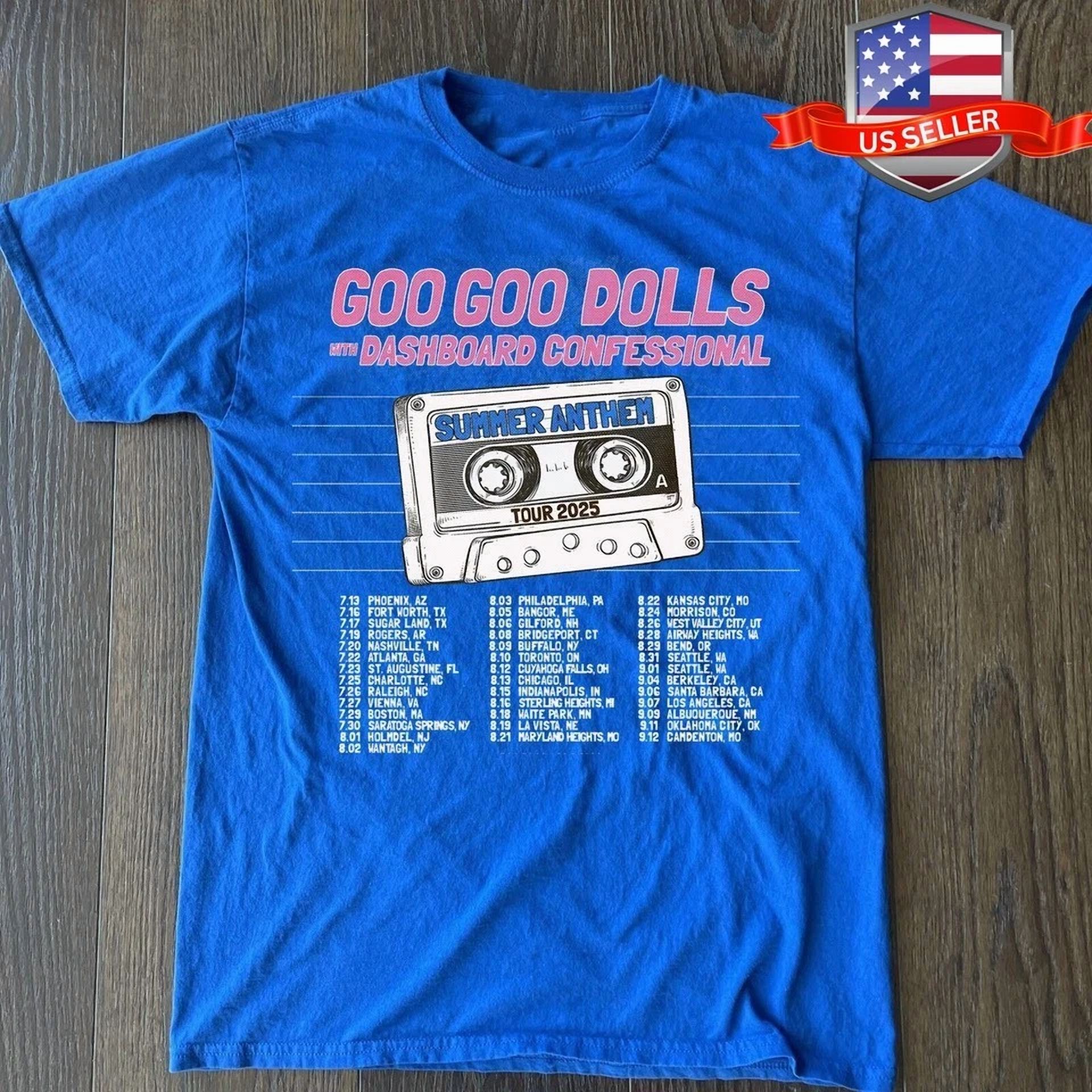 NEW Goo Goo Dolls Summer Tour 2025 Band T Shirt NEW Goo Goo new-goo-goo-dolls-summer-tour-2025-band-t-shirt-new-goo-goo