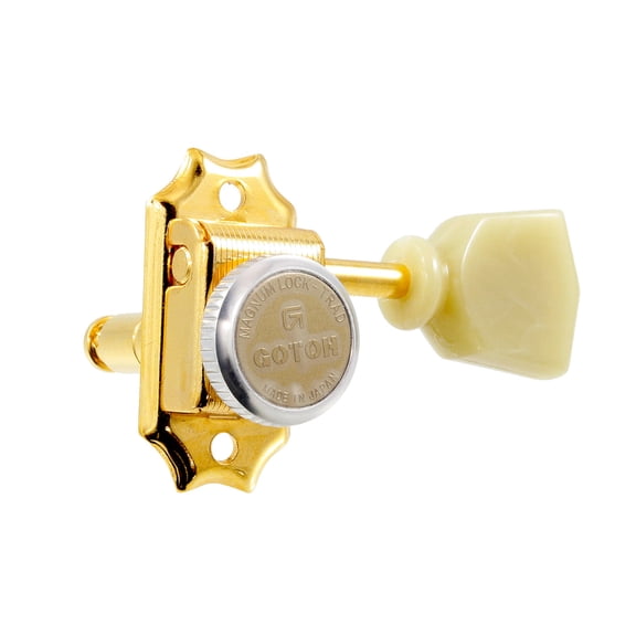 Gotoh SD90-MGT 3x3 Locking Tuners with Keystone Buttons - Gold