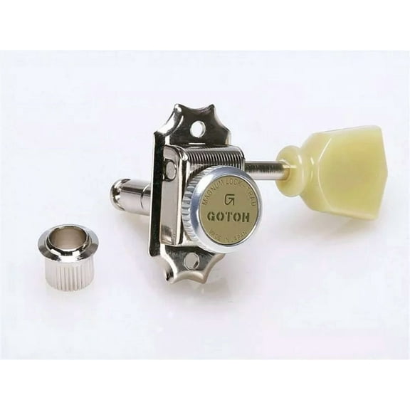 NEW - Gotoh SD90-MGT 3x3 Locking Tuning Keys With Lock Knob - NICKEL