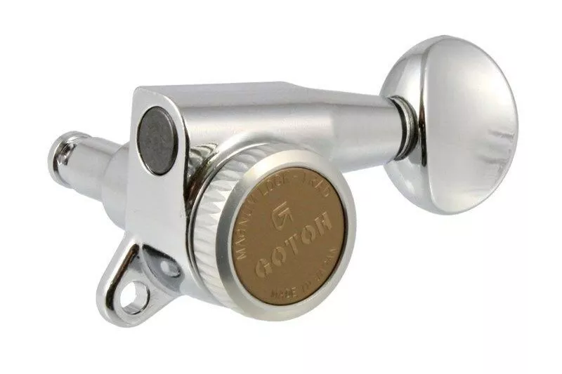 NEW - Gotoh SG381-MGT Locking 3x3 Tuning Keys, 16:1 Gear Ratio - CHROME