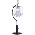 thumbnail image 1 of NEW Grand Black Base Finish w/ Faux Crystal Ornaments Shade 27" Table Lamp 715, 1 Bulb Included, 1 of 1