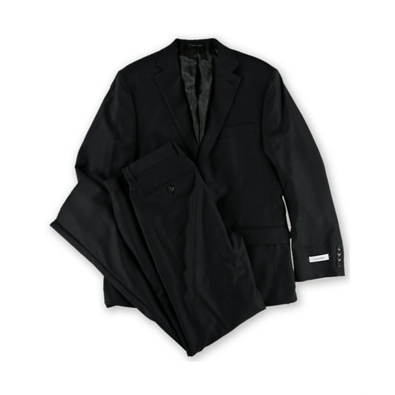 NEW Gray Mens Size 40 Slim-Fit Two Button Wool Suit Set