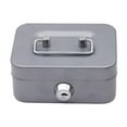thumbnail image 1 of NEW_Gray piggy bank (A)$Creative portable piggy bank storage box, small size, key, 1 of 5