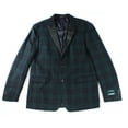 thumbnail image 1 of NEW Green Men Size 38 Plaid Two Button Blazer, 1 of 2