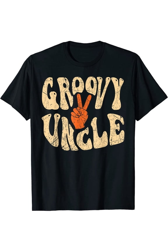 NEW Groovy Uncle 70s Aesthetic Nostalgia 1970's Retro Uncle T-Shirt