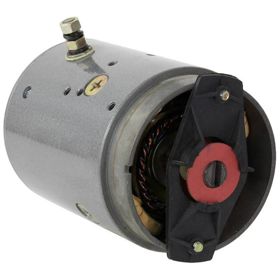 12V Snow Plow Pump Motor Compatible with Boss Haldex-Barnes Skidmore 4-1/2 Inch Frame CW Slotted Shaft Prestolite 46-812 MDY-6125