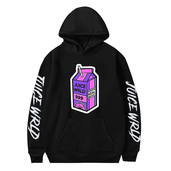 NEW HOT Juice WRLD 999 Unisex Black Hoodie Hip Hop Casual Pullover Hooded Sweatshirts