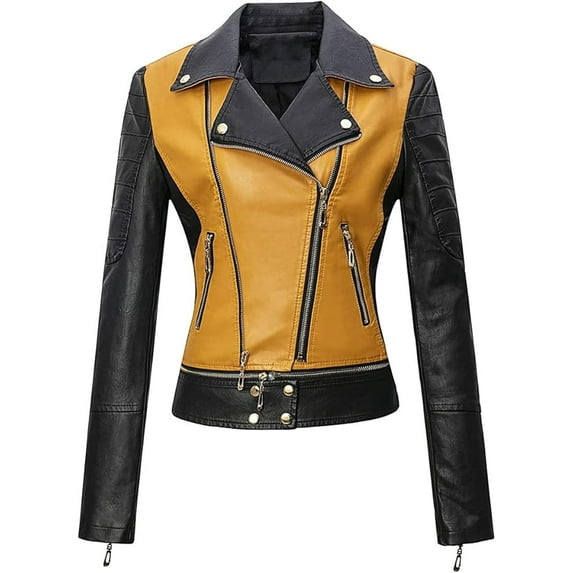 NEW HOT Women Multi color Lambskin Real Leather Jacket Motorcycle Slim Fit Coat W211