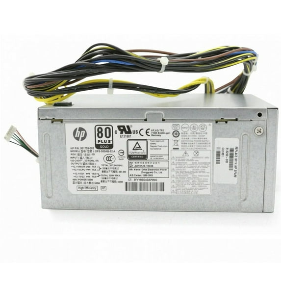 NEW HP 500W Power Supply For HP EliteDesk 800 G3 Tower - 913290-001