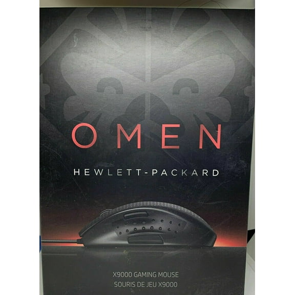NEW HP Omen X9000 Elite Precision USB Mouse For Gaming Computer 8200 DPI 150 IPS