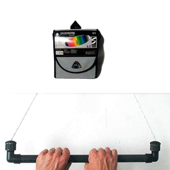 NEW HQ TRAINER POWER KITE 1.7 W/ CONTROL BAR SYMPHONY LINE BEACH SPORTS TRAINER