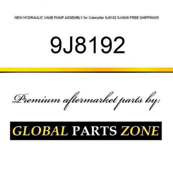 NEW HYDRAULIC VANE PUMP ASSEMBLY for Caterpillar 9J8192 5J4949 FREE SHIPPING!!!