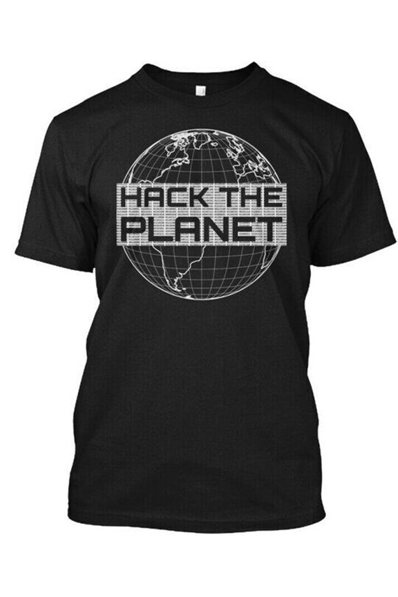 NEW!Hack The Planet Computer Hacker Design T-Shirt Made in the USA Size S-5XL