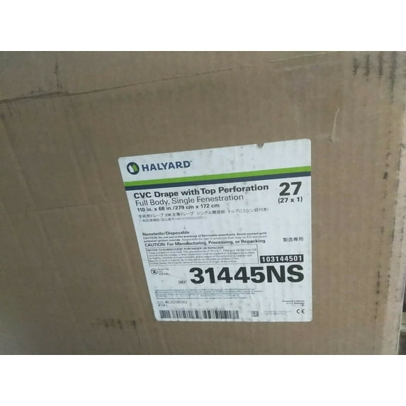 NEW Halyard Health - 31445NS - Drape Cvc Top Perf 68"X110" Ns
