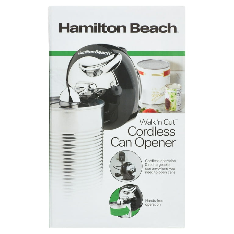 NEW Hamilton Beach 76501G Cordless Compact & Rechargeable Walk'n'Cut Can  Opener 