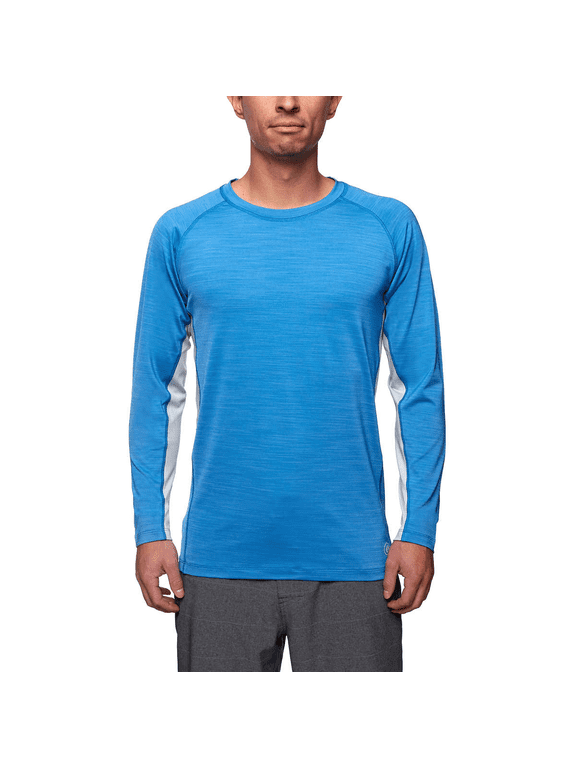 NEW!!! Hang Ten Men's Long Sleeve Sun Tee (Cendre Blue, 3XL)
