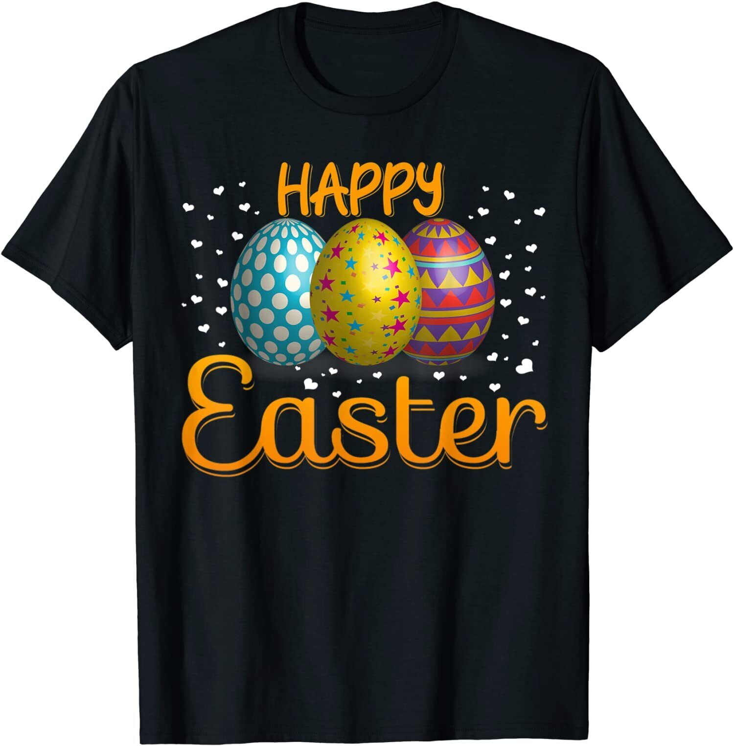 NEW Happy Easter Day 2024 Bunny Hug Easter Eggs Gift TShirt MADE IN