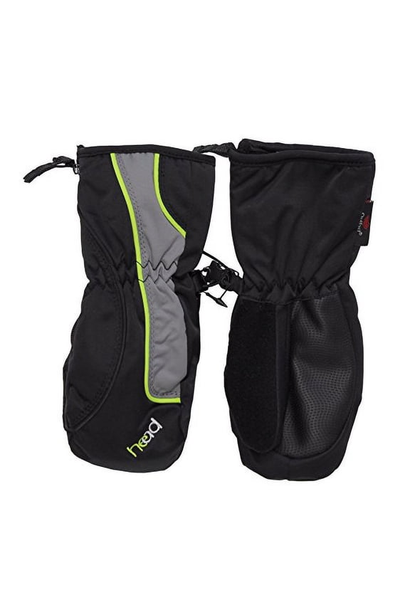 NEW Head Jr. Ski Insulated Mitten Sweet XXS - Black/Gray/Dayglo