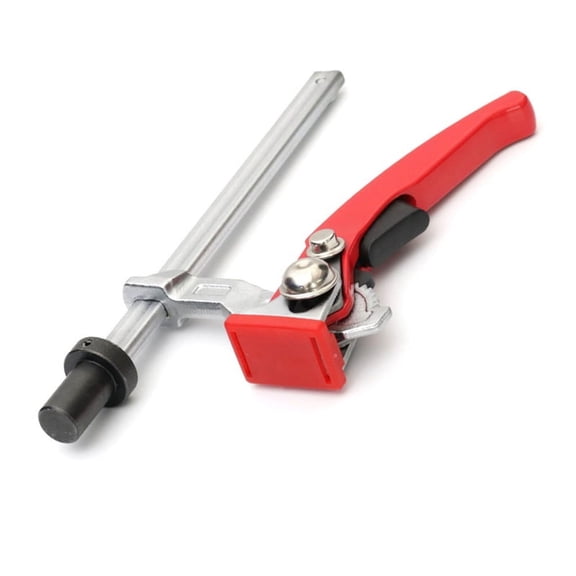 Heavy-Duty Ratchet Workbench Clamp, Woodworking Table Material Rapid Clamping Fixture for Base Diameter 19mm 3/4inch