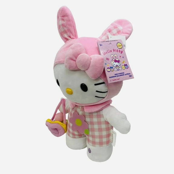 NEW Hello Kitty Easter Bunny Animated Musical Dancing Side Stepper