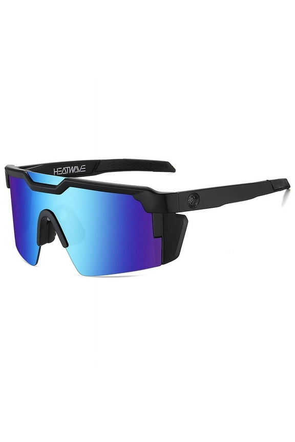 NEW High quality luxury Heat Wave brand sunglasses square Conjoined lens cycling Women men sun glasses UV400 sports sunglasses