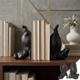 thumbnail image 1 of NEW Hippo Bookends, Resin Hippo Bookends for Shelves, Decorative Book Ends Book Holder for Books, Office, Home, Library and Desk Decor, 1 of 9