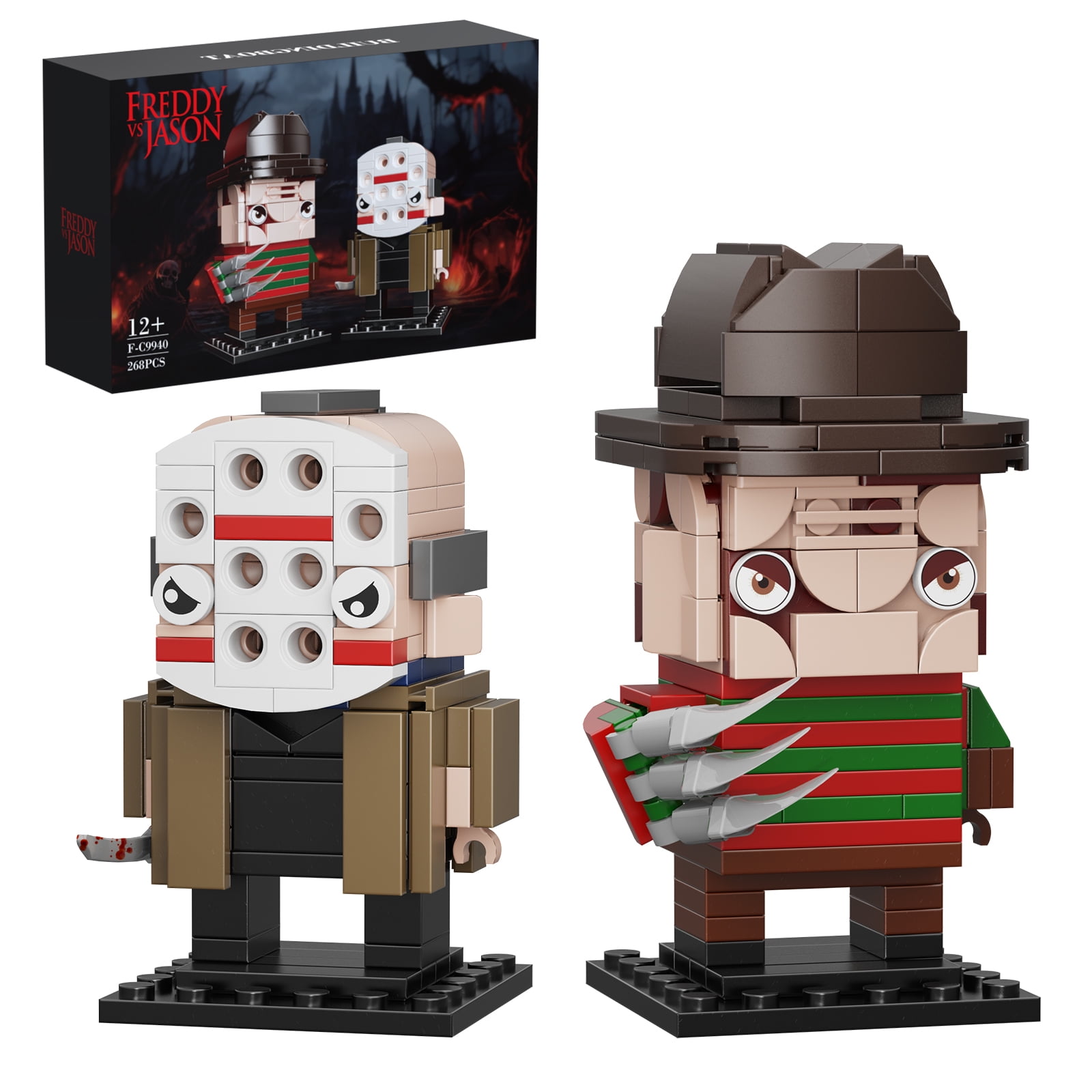 NEW Horror Movie Nightmares Elm Street Figures Freddys Krueger and Jasons Model Toys Halloween Gifts 268 PCS