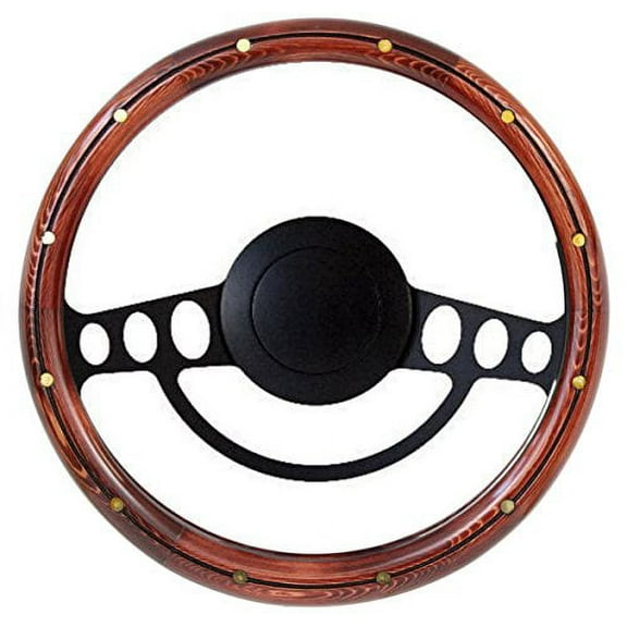 NEW!! Hot Rod Street Rod Rat Rod w/Ididit GM Column Wood Steering Wheel Kit