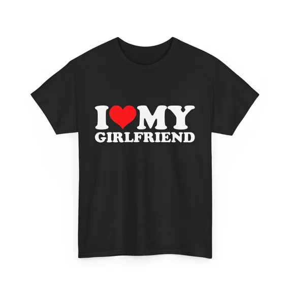 NEW I Love My NEW Girlfriend I Heart My NEW Girlfriend GF T-Shirt