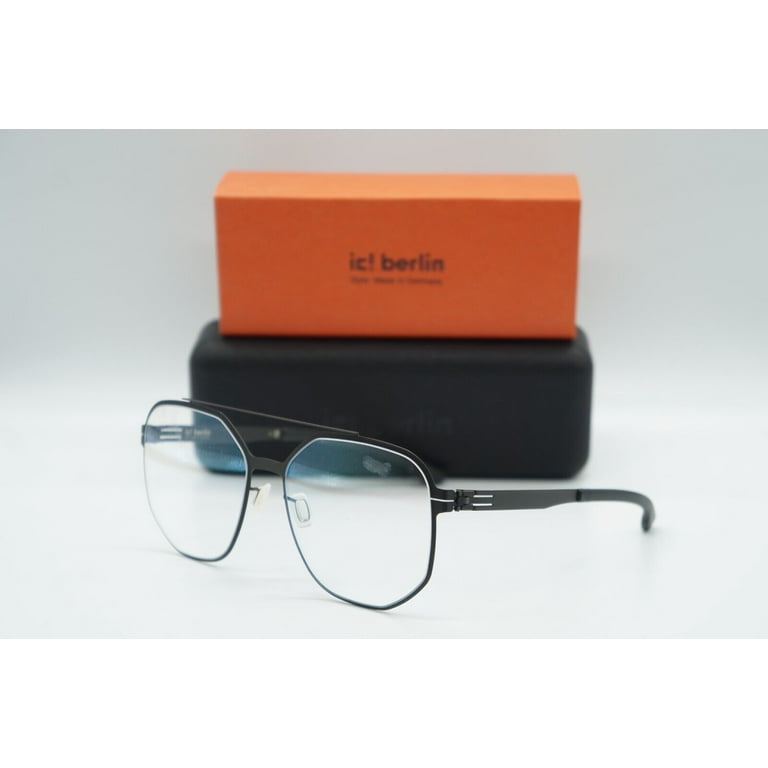 NEW IC! BERLIN BRADLY H. BLACK AUTHENTIC EYEGLASSES FRAMES