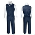 thumbnail image 1 of NEW INFANT, TODDLER & BOY  WEDDING FORMAL PARTY VEST SUIT NAVY Blue S-XL 2T-14, 1 of 4