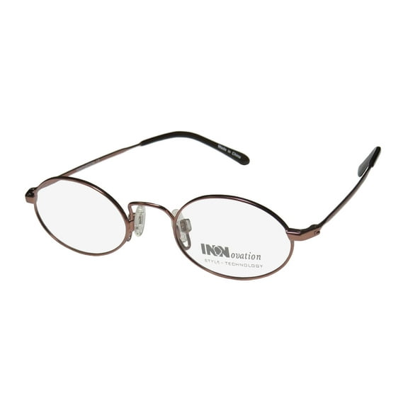 NEW INNOVATION 17 UNISEX/BOYS/GIRLS/KIDS DESIGNER FULL-RIM BROWN CASUAL DURABLE CHILDREN SIZE FRAME DEMO LENSES 43-18-125 EYEGLASSES/EYE GLASSES