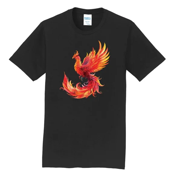 NEW Infusion Lifestyle Phoenix Black Graphic T-Shirt Sizes S-4XL