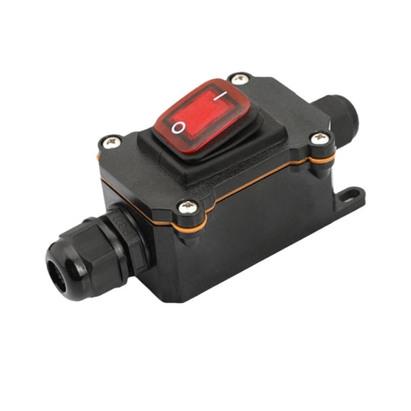 NEW Inline Power Cord 110-220V 12-24V Marine Rocker Switch On Waterproof Off M3J0