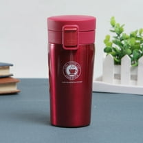 NEW Insulated Travel Coffee Mug Cup Thermal Stainless Steel Flask Vacuum Thermos-Rose Red