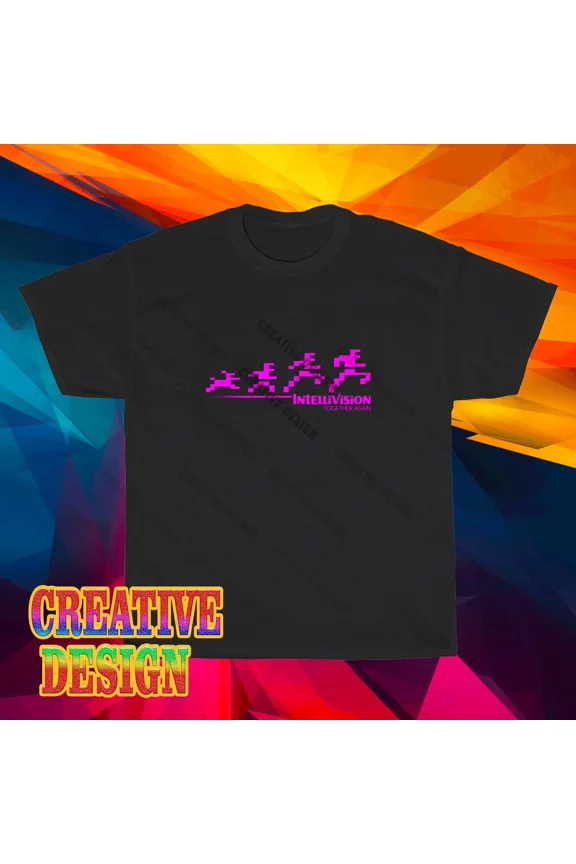 NEW! Intellivision Running Logo Long Sleeve T-Shirt Funny Size S to 5XL