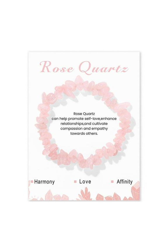 NEW Irregular Gravel Natural Gemstone Bracelet Natural Stone Rose Crystal Quartz Chip Bracelets For Women Men Beads X5T4 Bangles