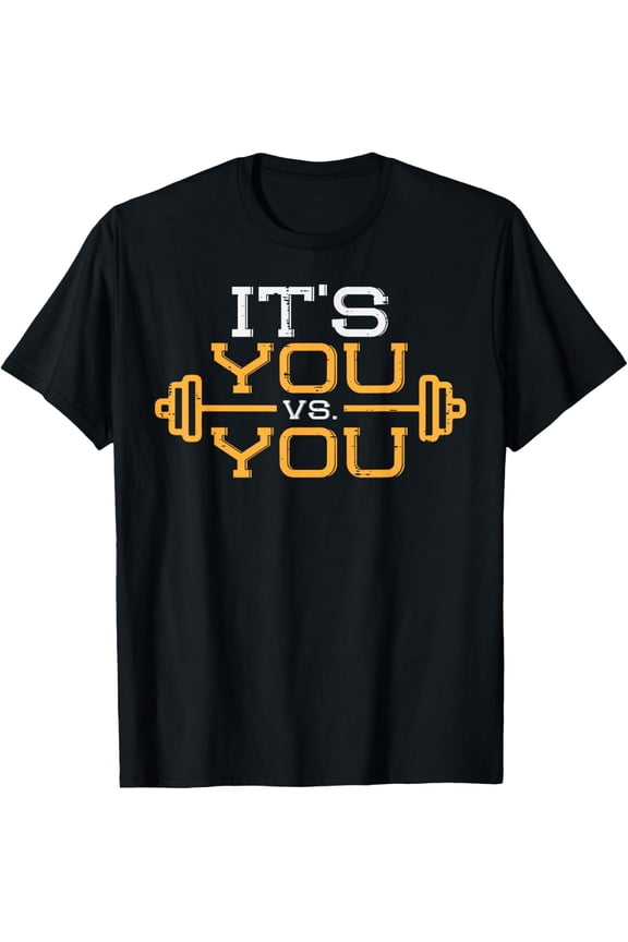 NEW It's You Vs You Workout Gym Workout Motivation Fitness Men T-Shirt