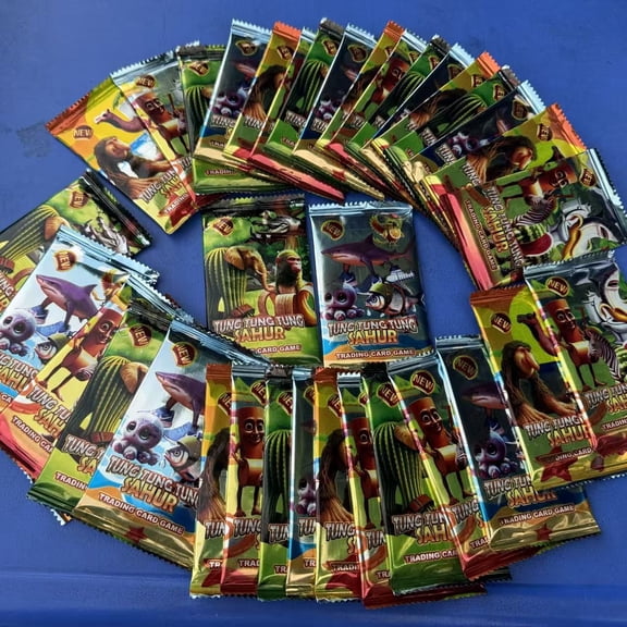 20Pack (160Sheets) NEW Italian brainrot Cards Tralalero CARD GAME Collectible Card Set Creative Fantasy Creature Designs Featuring Characters Including Elephant Cactus, Collectible Card Game