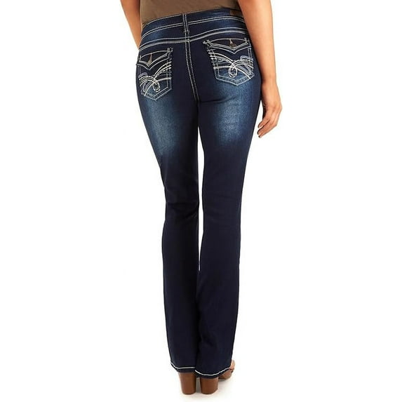 Jack David Womens Plus Size Skinny/Bootcut Stretch Denim Jeans Pants